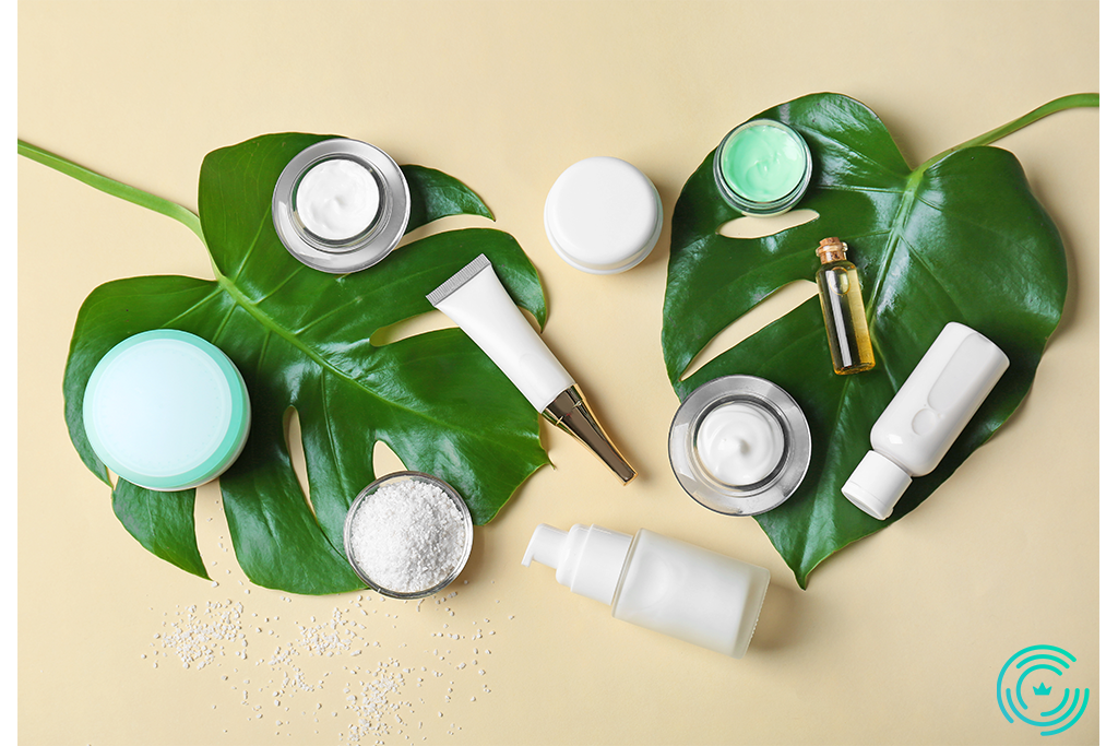 Why Pampering Your Skin is Essential Two large and green leaves, having different cosmetics placed on them