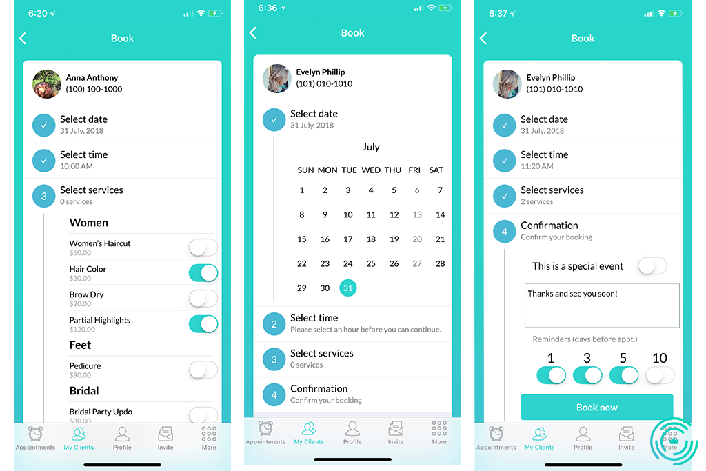 Booking Appointments with Ring My Stylist Booking Appointments with Ring My Stylist