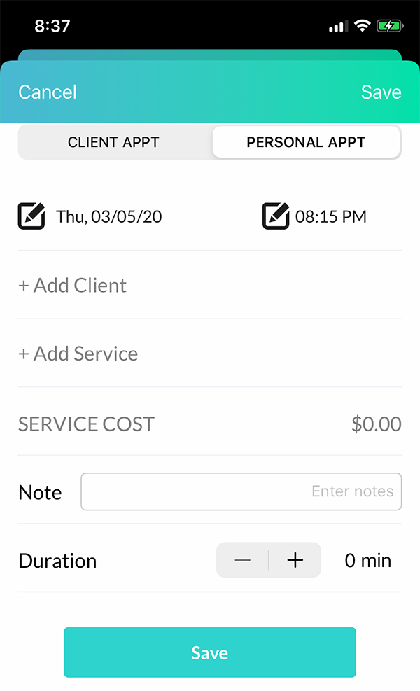 Appointment Booking & Planner Personal