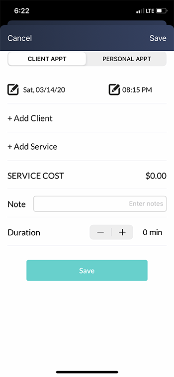 personal appointment app