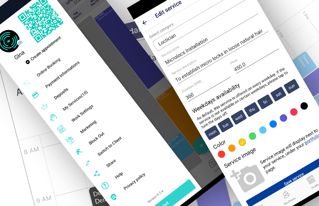 Ring My Stylist | Booking App Mobile App